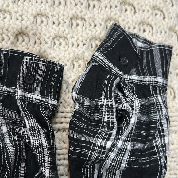 Lou & Grey by Loft Plaid Black and White Women's Dress size small - Picture 5 of 8